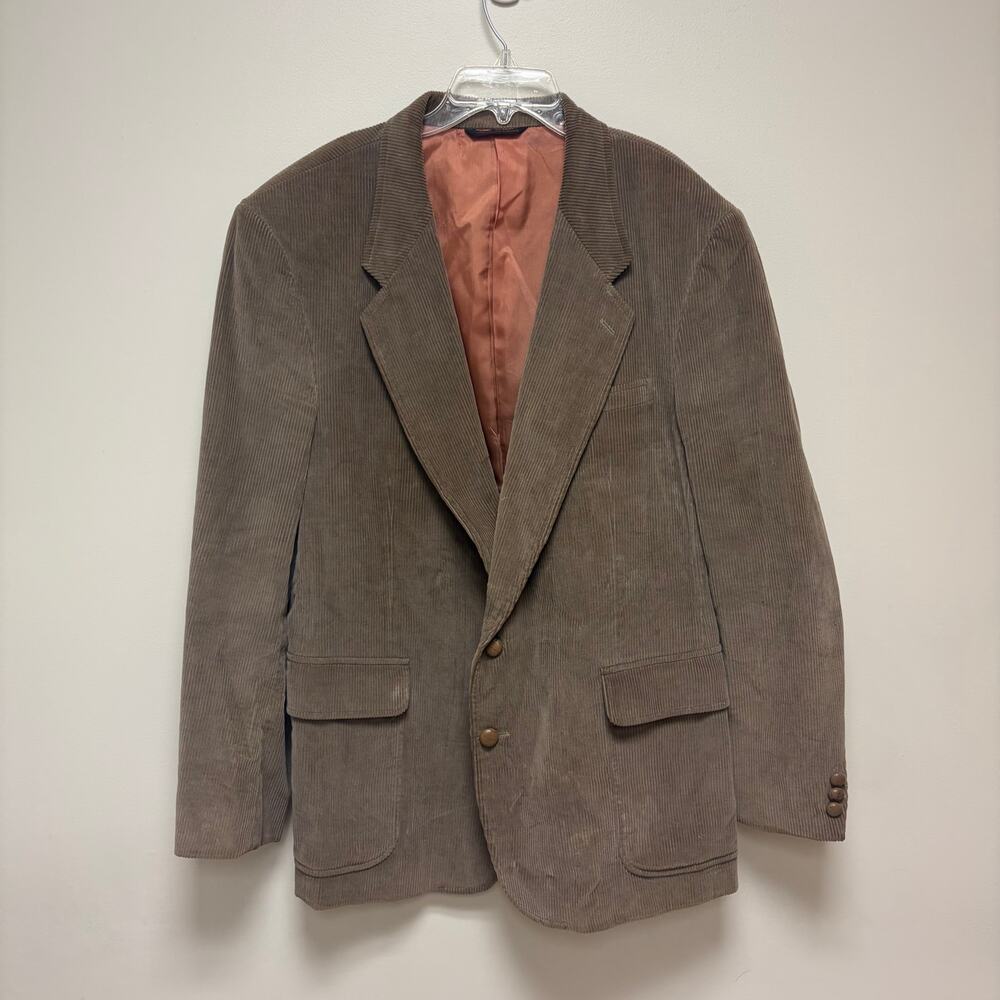 Sears & Roebuck Executive Collection Corduroy Blazer 70s/80s Academia Preppy 44R